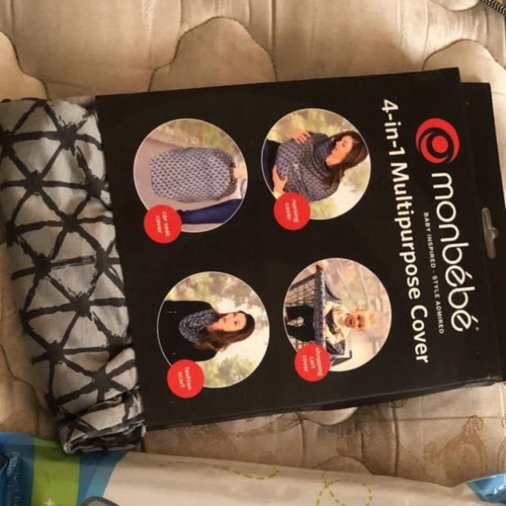 TWO ITEMS! Baby Feeding Cover / Sling & Changing Pad